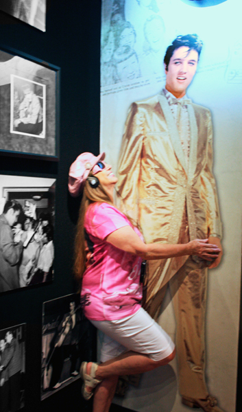 Karen Duquette dancing with Elvis Presley